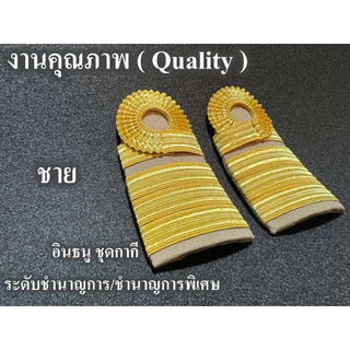 อินธนู ชุดกากี ระดับชำนาญการ ชำนาญการพิเศษ สำหรับ ผู้ชาย