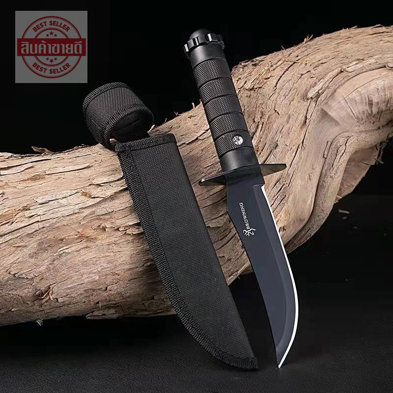 KNIFE B1-318 มีดเดินป่าด้ามตรง มีดพกพา (11.5 นิ้ว) มีดแคมป์ปิ้ง ฟรีซองเก็บมีดอย่างดี