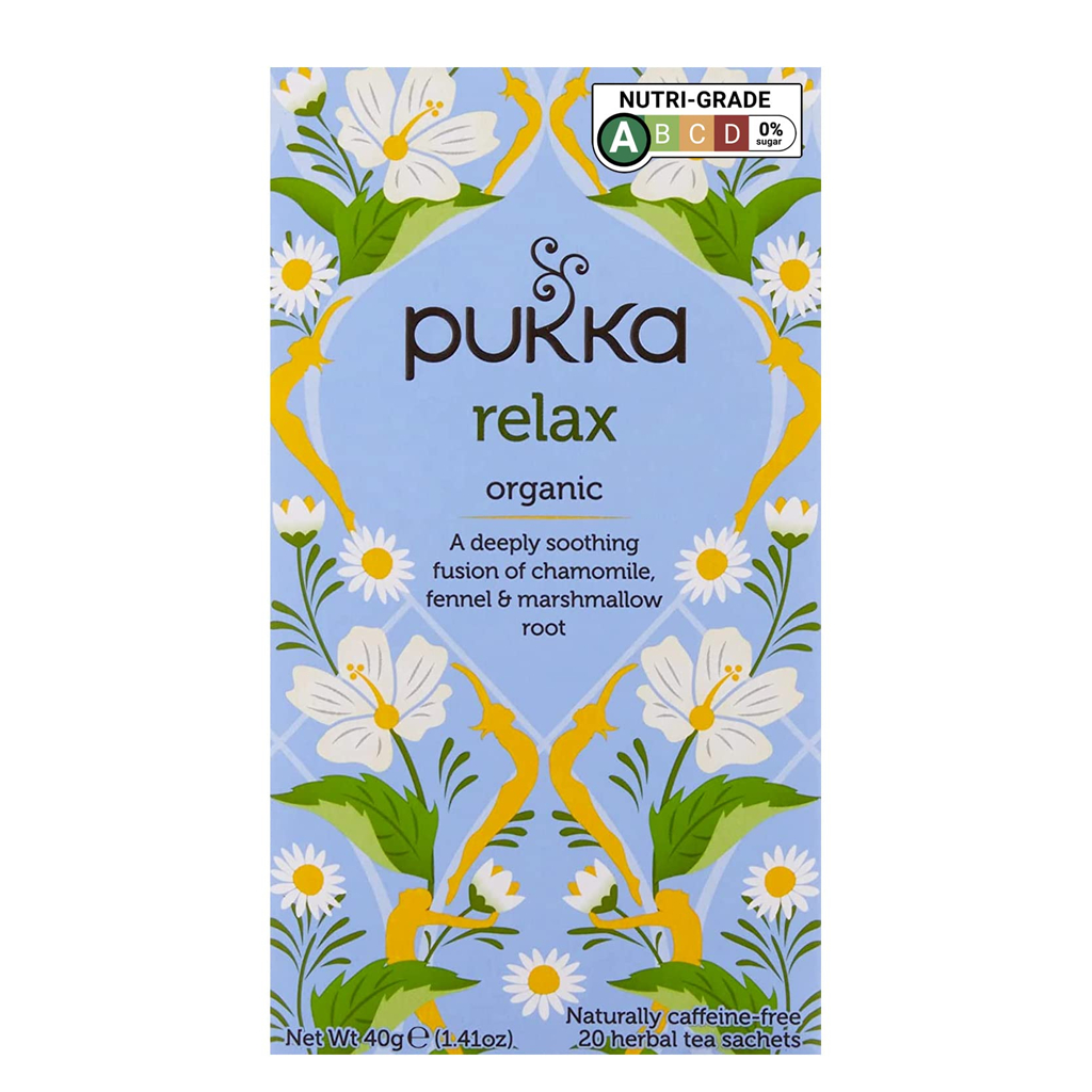 Pukka Relax Organic Tea Bags x20 ชาอังกฤษ สำเร็จรูป 20 ซอง ชาสมุนไพรออแกนิค