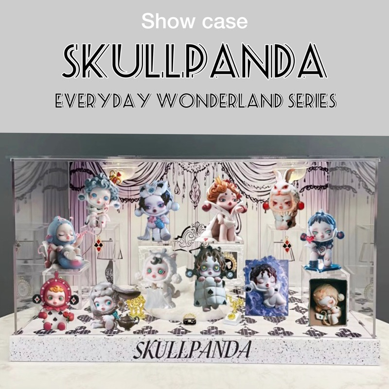 ตู้โชว์ SKULLPANDA | everyday wonderland series กล่องอคิลิค พร้อมอุปกรณ์ประกอบฉาก