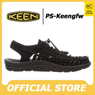 KEEN สีดำ มีเสน่หชุดรองเท้าแตะสำหรับผู้ชายและผู้หญิง สไตล์แฟชั่นเหมาะสำหรับการผ่อนคลายทั้งปี