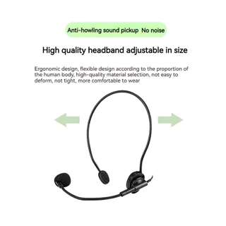🔥ฟรีค่าส่ง🔥Mini 3.5MM Wired Headset Microphone Mic ไมศ์สำหรับตู้ช่วยสอน คาดหัว/ไมค์หนีบเสื้อ แจ็ค3.5 เสียบตู้ช่วยสอน