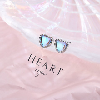 ต่างหู s925 รุ่น Heart ผู้หญิง ต่างหูแฟชั่น ของขวัญ เครื่องประดับ minimal