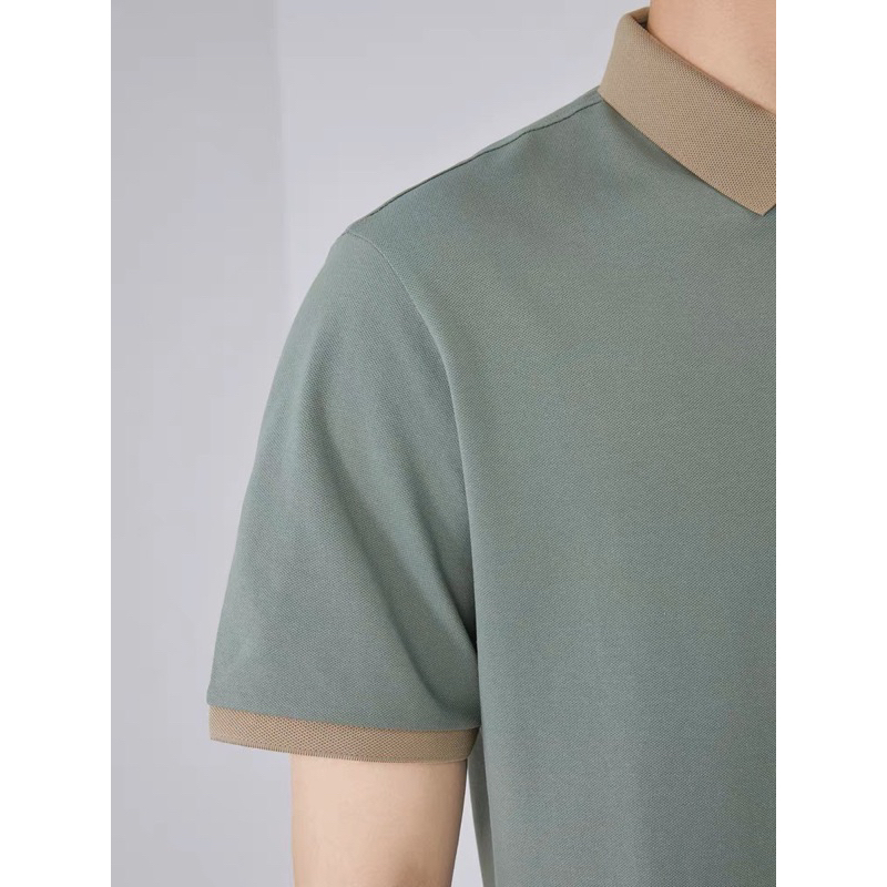 เสื้อโปโล แขนสั้น คอปก โอเวอร์ไซซ์ สีพื้น แฟชั่นสําหรับผู้ชาย ไซซ์ M-3XLเสื้อผู้ชาย เสื้อคอปกผู้ชาย