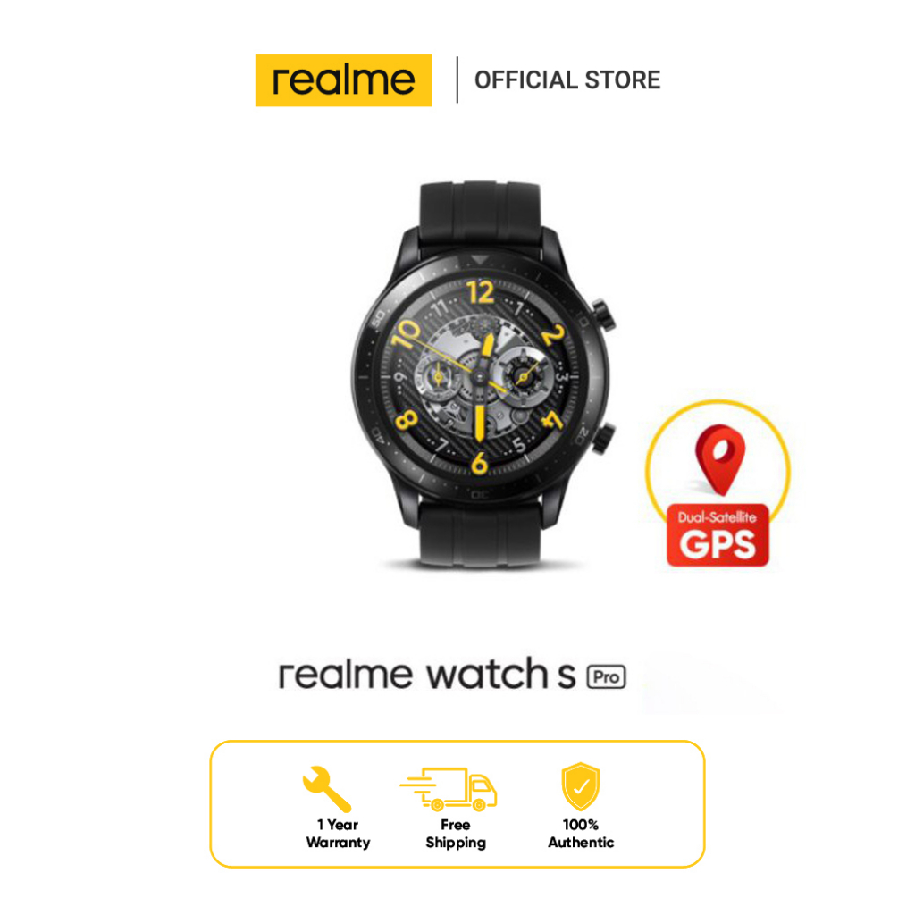 realme Watch S Pro, มือโปรอย่างมีสไตล์, screen AMOLED 1.39", GPS, Sport Functions, Real-time Heart Rate Monitor