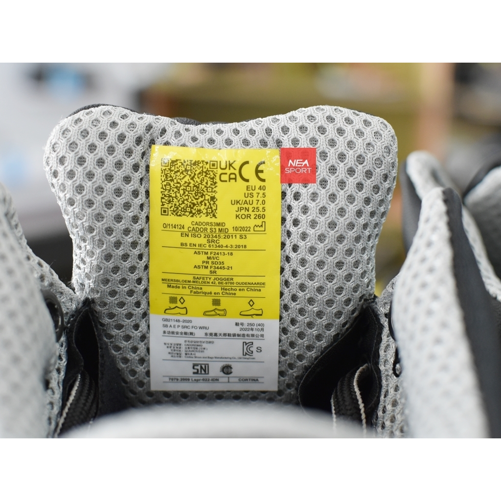 [ลด30% เก็บโค้ด 2509FASHDD] SAFETY JOGGER - CADOR S3 MID รองเท้าเซฟตี้ หัวเหล็ก แผ่นเหล็กกันทะลุ รองเท้านิรภัย