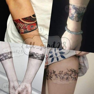 ใหม่พร้อมส่ง⚡สติ๊กเกอร์รอยสักรอบแขน arms tattoo stickers