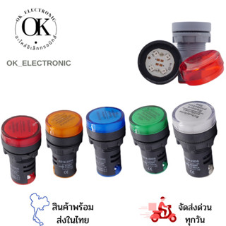 หลอดไฟโชว์AD16-22D/S ขนาด22มิล หลอดเป็นLEDมี5สี12V,24v,220v