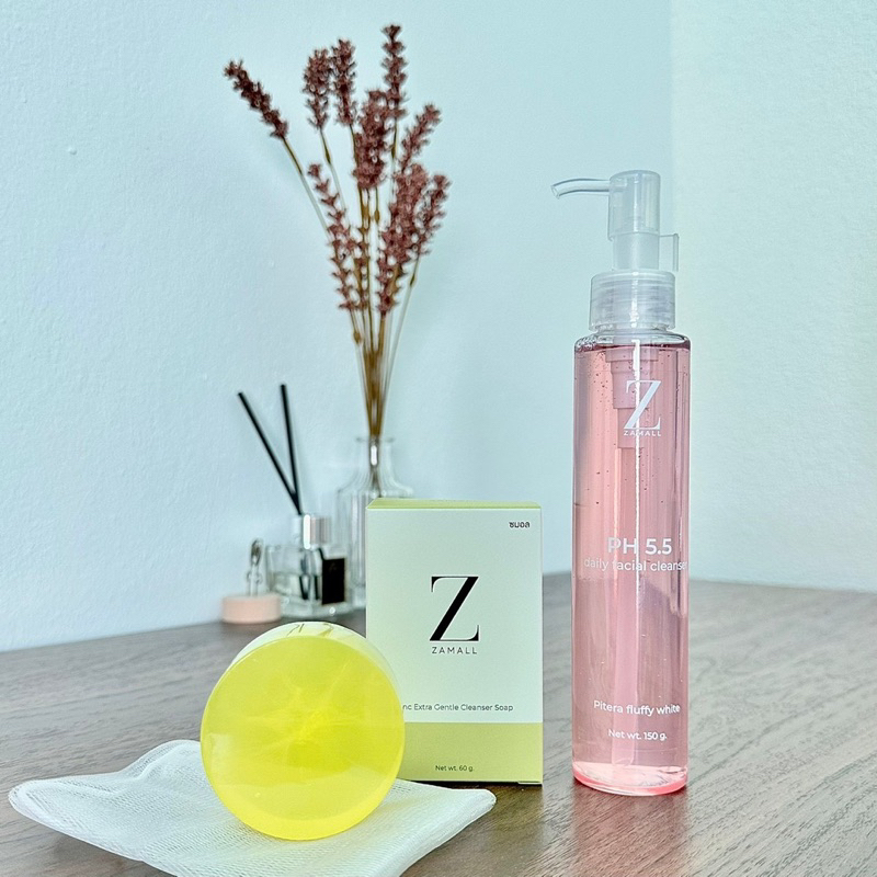 แพ็คคู่!!! ซมอล พิเทร่า คลีนเซอร์ pH 5.5 และ สบู่ ซมอล ซิงค์