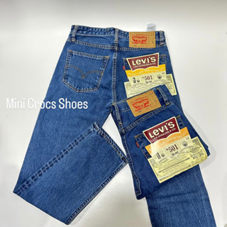 กางเกงยีนส์ Levi’s 501 Big E สีชีด ผ้าเนื้อทรายทรงกระบอก เป้าซิป เอว 29----38