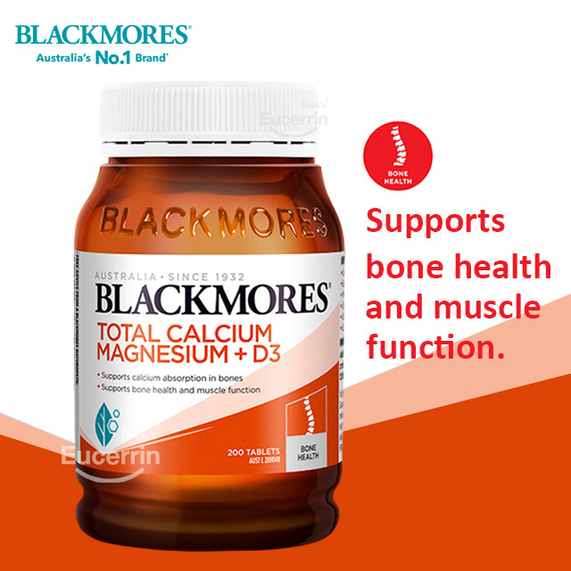 Blackmores Total Calcium & Magnesium + D3 200 Tablets รักษาความแข็งแรงของกระดูก ขาดแคลเซียม