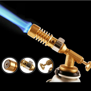 【จัดส่งที่รวดเร็ว】 หัวพ่นไฟ หัวพ่นแก๊ส Gas Torch สำหรับแก๊สกระป๋องให้ความร้อนสูง