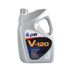 น้ำมันเครื่อง ปตท วี 120 PTT V120 SAE 40 ขนาด 5 ลิตร