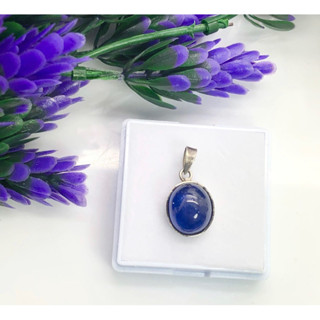 Natural corundum blue sapphire necklace Pendant for ladies as gents Oval 925 silver pendant of natural sapphire jewelry