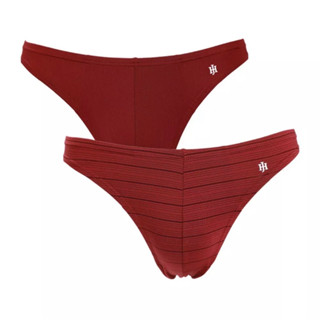 John Henry Innerwear กางเกงชั้นในชาย STRIPE รุ่น JU1ST203P2 Bikini สีแดง (แพ็ค 2 ตัว)