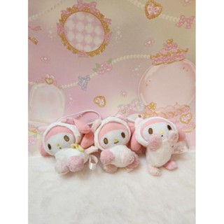 Set 3 ตัว พวงกุญแจตุ๊กตา My melody น้องแมว ปี 2019