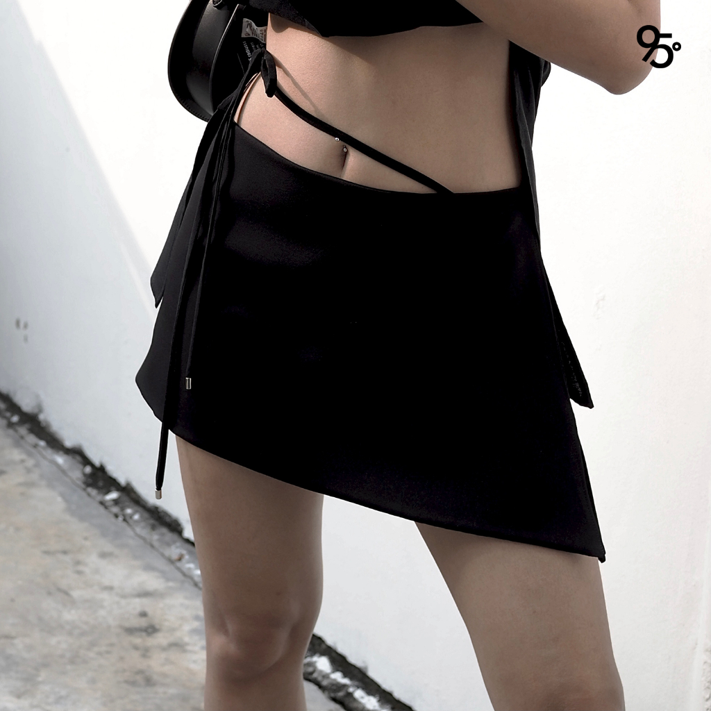 95lady • Penut skirt - 001 กระโปรงผูกโบว์เอวต่ำ