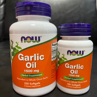 Now Garlic oil 1,500mg 100softgel