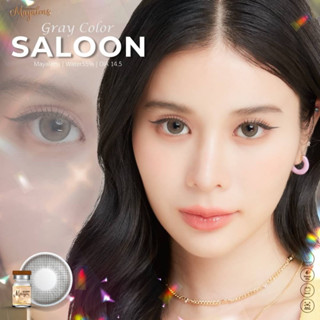 Saloon gray คอนแทคเลนส์ (Mayalens ค่าอมน้ำ 55%)