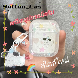 ❤️ส่งของขวัญ❤️ เคสแอร์พอด 1 2 น่ารัก การ์ตูน กราฟฟิตี เคส AirPods 3 pro ลูกสุนัข ฤดูร้อน case for AirPod Pro2 AirPodsgen