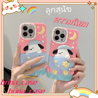 ❤️ส่งของขวัญ❤️ เคสไอโฟน 11 12 13 14 Pro Max น่ารัก ความนิยม ฤดูร้อน ลูกสุนัข สไตล์คู่รัก Case for iPhone ป้องกันการตก