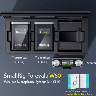 SmallRig Forevala W60 Wireless Microphone สำหรับกล้อง DSLR,กล้องวิดีโอ,สมาร์ทโฟน