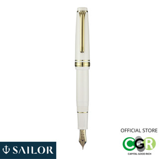 ปากกาหมึกซึม SAILOR Professional Gear Slim Mini Gold Fountain pen - White #11-1503-310