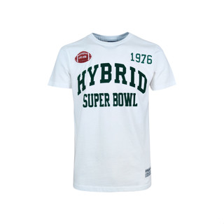 Hybrid T-shirt Men ไฮบริดเสื้อยืดผู้ชายแขนสั้น สีขาว(White)MTS-1353-WH