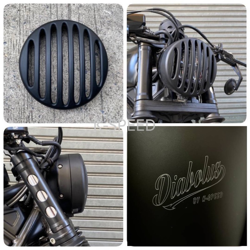 ตระแกรงครอบไฟหน้า Diabolus V2 For Rebel 300&500 ปี 2020+ RB0152