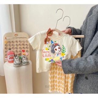พร้อมส่ง ชุดเซ็ตเด็กผู้หญิง เสื้อ + กางเกงอัดพรีทตามแบบ