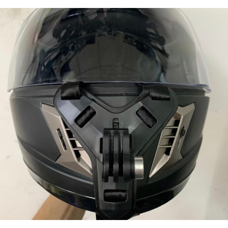 สายรัดคางหมวกกันน้อค พร้อมขาจับโทรศัพท์(รุ่นปุ่มหมุน) สำหรับ GOPRO กล้องแอคชั่น โทรศัพท์ for Action camera, Mobile phone