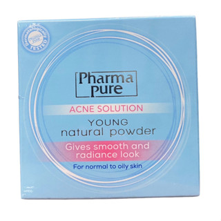 Pharma Pure Acne Solution Powder 11.5 g. แป้งพัฟทาหน้า แป้งสำหรับคนเป็นสิว