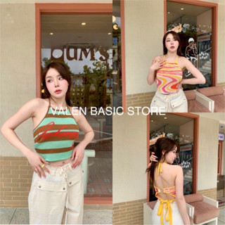 พร้อมส่ง “Knit Top Summer” ผ้า knitting ทอแน่นๆงานสวยมากๆรุ่นนี้มีดีเทลด้านหลัง โชว์หลัง