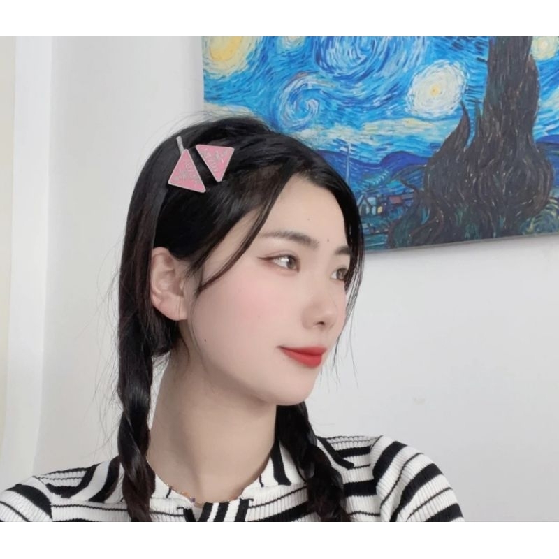 ✨ʜᴀᴠᴇ ᴍᴜsᴛ กิ๊บติดผม ᴘ : ᴅ ไฮเอน ꜱᴛᴀᴍᴘ ʟᴏɢᴏ อะไหล่เงิน เซ็ท 2 ชิ้น สีขาว สีชมพูเข้มกว่าในรูป ʙᴀss sᴇʟᴇʀs