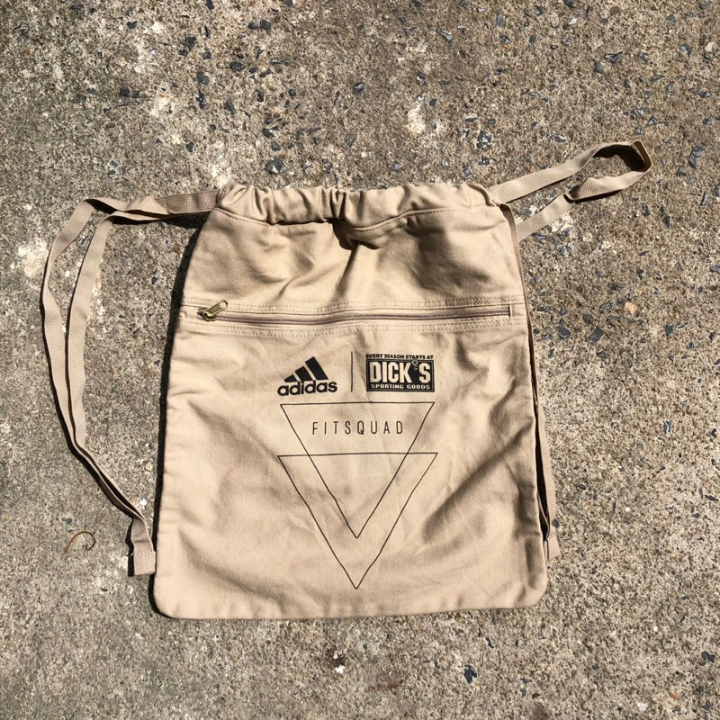 Two Adidas FITSQUAD Dick’s Sporting Goods canvas backpack