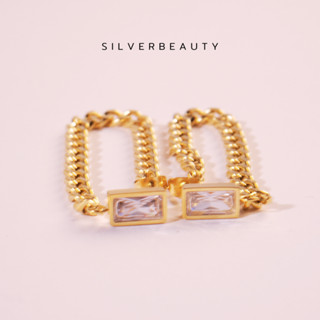 โค้ด  SILV45  ลด45.- Silver beautyต่างหูเลสขาวยิบย้อยE00613