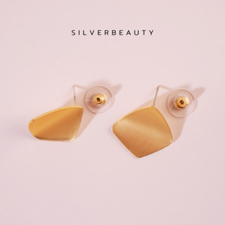 โค้ด SILV45 ลด45.-  Silver beautyต่างหูใบไม้เรียบแฟชั่นE03302