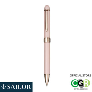 ปากกา และดินสอกด 3 ระบบ SAILOR FASCINER 3 (2 Color Ballpoint Pen + Mechanical Pencil) PEARL PINK # 16.0325.231