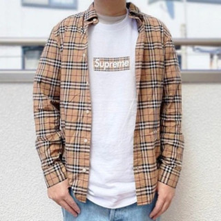 เสื้อ Burberry x Supreme Tee งานออริเทียบแท้-