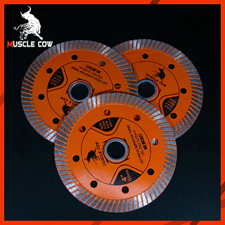 MUSCLE COW ใบตัดเพชร 4" หนา 1.2 mm. ใบตัด แผ่นตัด ใบเพชร แข็งแรง ทนทาน ตัดไว ตัดเนี้ยบ ตัดคอนกรีต ตัดหินอ่อน ตัดกระเบื้อ