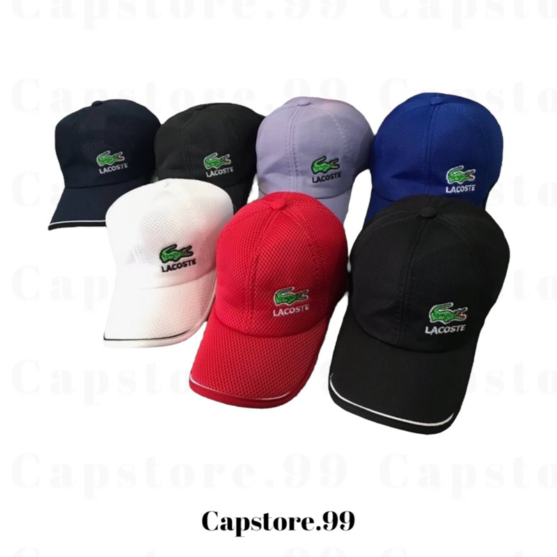 หมวกแก็ปลายจระเข้ ผ้าตาข่าย พร้อมส่งที่ไทย มี6สี