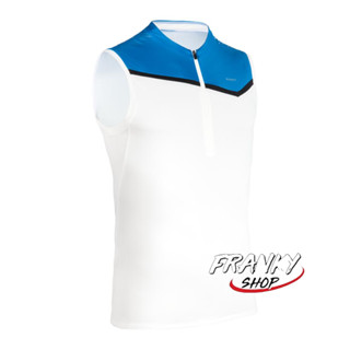 เสื้อกล้ามวิ่งเทรลมีซิปสำหรับผู้ชาย เสื้อกล้าม เสื้อวิ่ง Mens Trail Running Sleeveless Zip Top