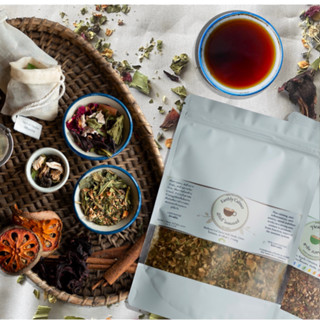 (WHOLESALE) Chakra Tea Set _ Herbal Tea 7 Chakra Teas _FREE Muslin Tea Bag (ขายส่ง) ชาสมุนไพ 7จักระ ถุงชามัสลินฟรี