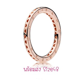 Pandora rose ring แหวนโลโก้โรส