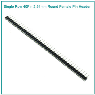 Female 1*40PIN round pin single row of high-quality gold-plated / Single row straight pin hole pin pitch 2.54MM