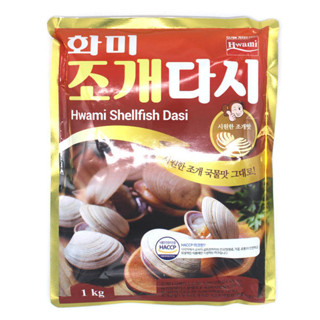 พร้อมส่ง 조개시다 ผงปรุงรส(หอยตลับ) Hwami Shellfish Soup Stock 1kg.