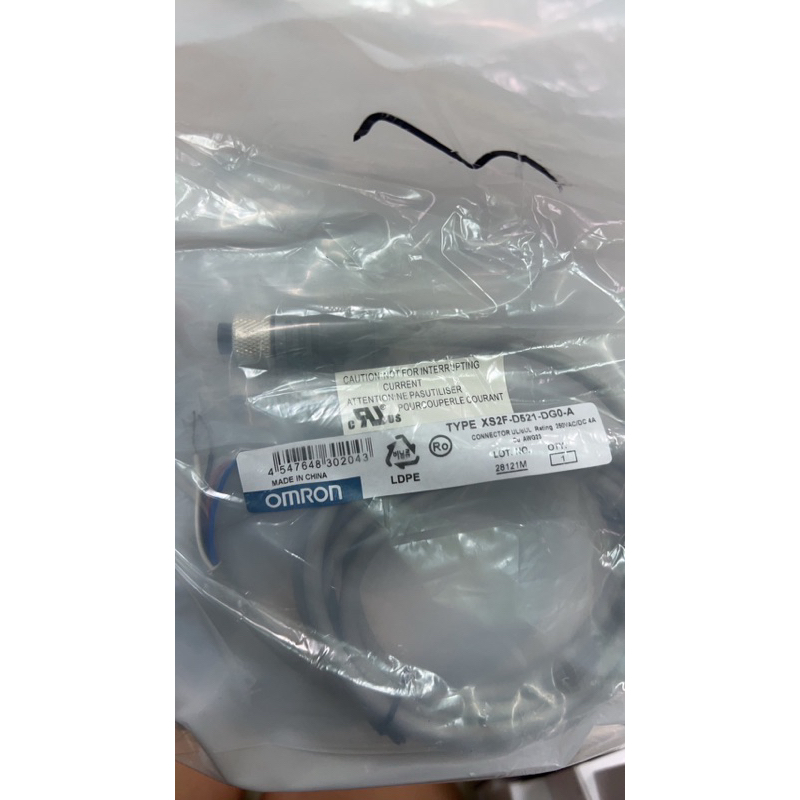 XS2F-D521-DGO-A CONNECTOR ULOUL Rating 250VACIDC 4A Cu AWG23   📌omron  🙏🏻ราคาไม่รวมvat