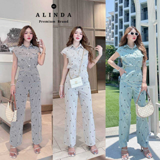 ALINDA:ชุดเซ็ทเสื้อเชิ้ตแขนสั้น กระดุมหน้า(*เช็คสต๊อกก่อนกดสั่ง)