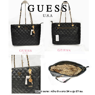 ✅ สินค้าใหม่ พร้อมส่ง! GUESS Tote bag ของแท้ 💯% สีดำ