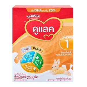 Dumex Dulac Infant Formula Iron Plus ดูแลค นมผงดัดแปลงสำหรับทารก สูตรมีธาตุเหล็ก 250 กรัม